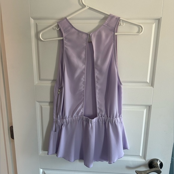 Wilfred (Aritzia) open back peplum blouse - Picture 2 of 4